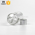120ml clear empty foundation glass bottle with abs plastic cap